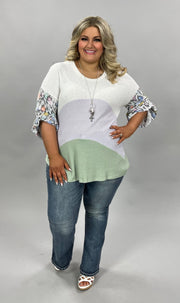 SALE!! 22 CP-E {Tonight & Always} Lavender Snake Sleeve Top PLUS SIZE XL 2X 3X