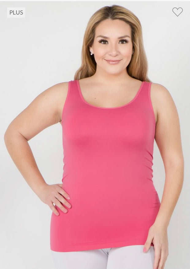 SALE!! TANK {Confidence Boost} PINK Short Spandex Shaper Tank