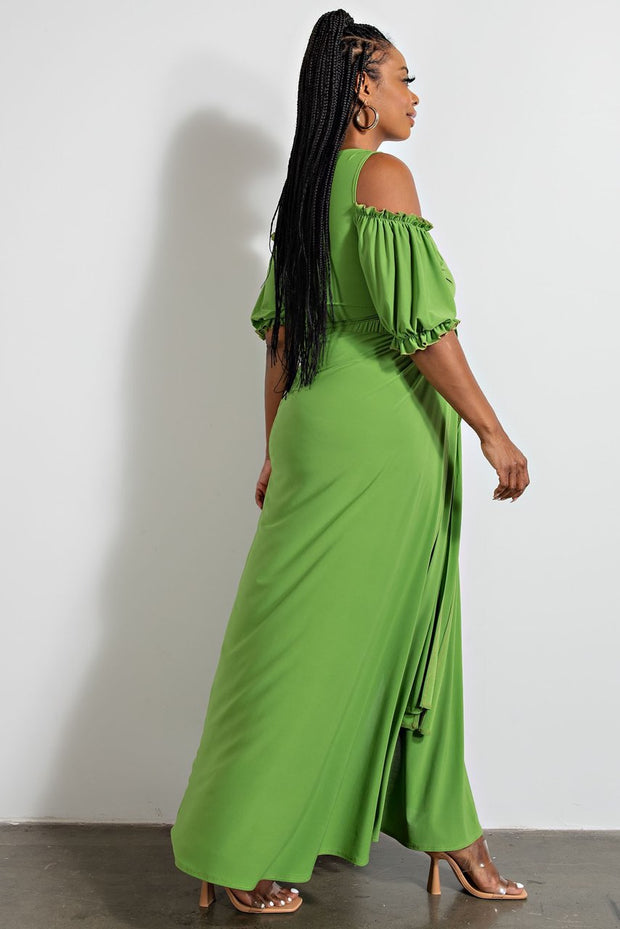 52 SET {Ready For Fame} Green 2 Piece Skirt Set PLUS SIZE 1X 2X 3X