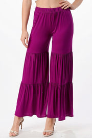 SALE!! BT-I {Love Me Back} Magenta Tiered Pants PLUS SIZE XL 2X 3X