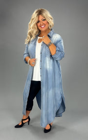 SALE!! LD-A {Sweet Whispers} Chambray Button Up Dress PLUS SIZE 1X 2X 3X