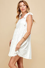 SALE!! 20 SV-C {Stunning Gaze} Ivory Eyelet Lined Tiered Dress PLUS SIZE 1X 2X 3X