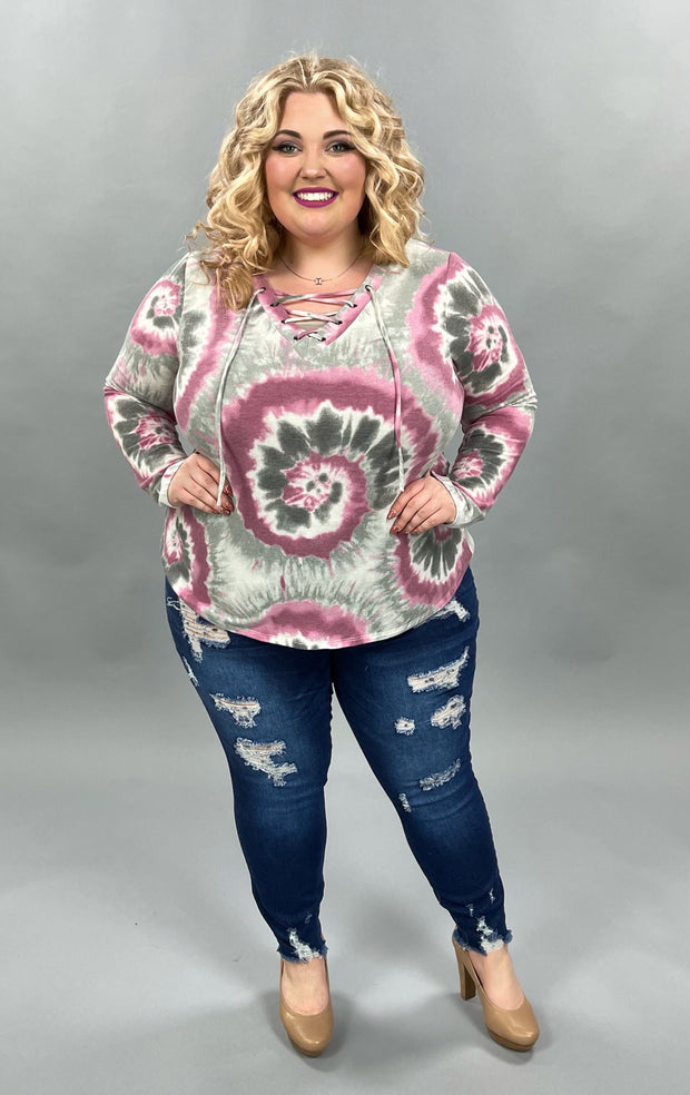 SALE! 39 PLS-F {A Total Doll} Tie Dye Hoodie PLUS SIZE XL 2X 3X