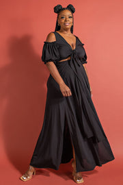 52 SET {Ready For Fame} Black 2 Piece Skirt Set PLUS SIZE 1X 2X 3X