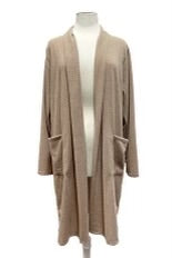 58 OT-F {Stick With Me} Khaki Duster w/Pocket PLUS SIZE 1X 2X 3X 4X 5X