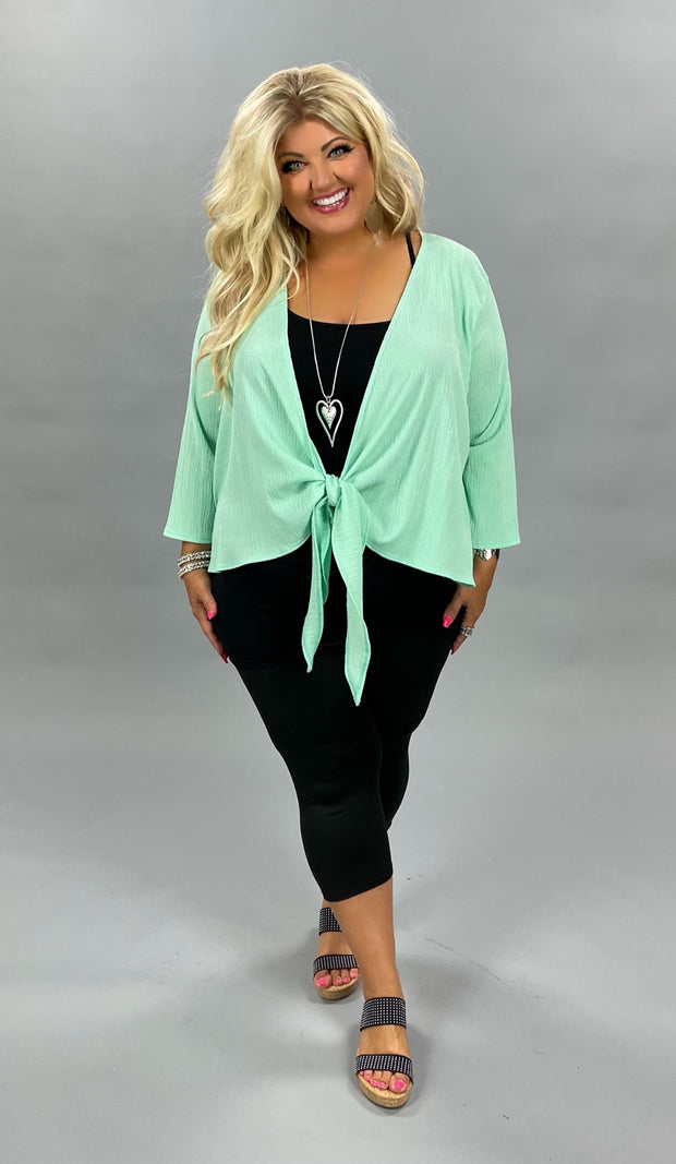 72 OT-G {Not Your Average} Mint Bolero Cardigan EXTENDED PLUS SIZE 3X 4X 5X 6X