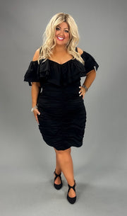 SALE!! LD-R {Living For It} Black Lined Bodycon Dress PLUS SIZE 1X 2X 3X