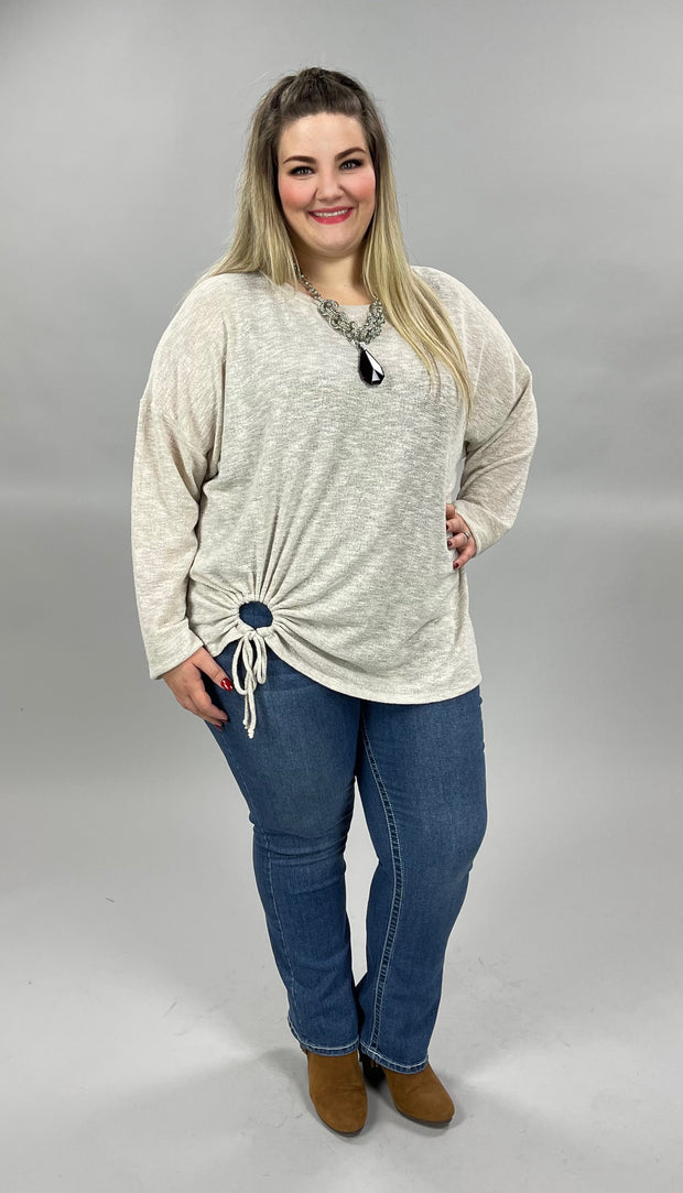 59 SLS-A [Sneak Peek] Ivory Long Sleeve Shirt PLUS SIZE 1X 2X 3X