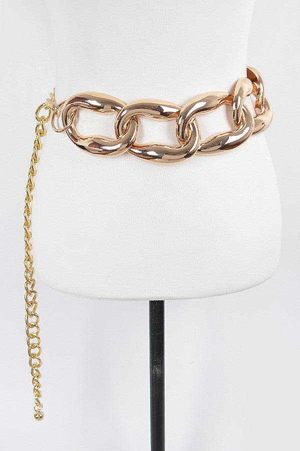 SALE!! BELTS {Chains} Gold Link Chain Belt EXTENDED PLUS SIZE