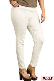 BT-S {Cliffhanger}  Ivory Stretch Jeans  PLUS SIZE 1X 2X 3X