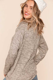 SALE!! 36 GT-P {Deer Head} Heather Grey Reindeer Top SALE!!  PLUS SIZE XL 2X 3X