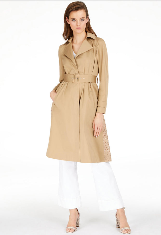 SALE!! OT-A  M-109 {INC} Lace Back Trench Coat Retail $159.50!