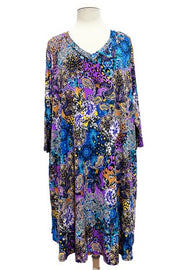 SALE!! 27 PQ {No Expectations} Purple Paisley Dress EXTENDED PLUS SIZE 1X 2X 3X 4X 5X