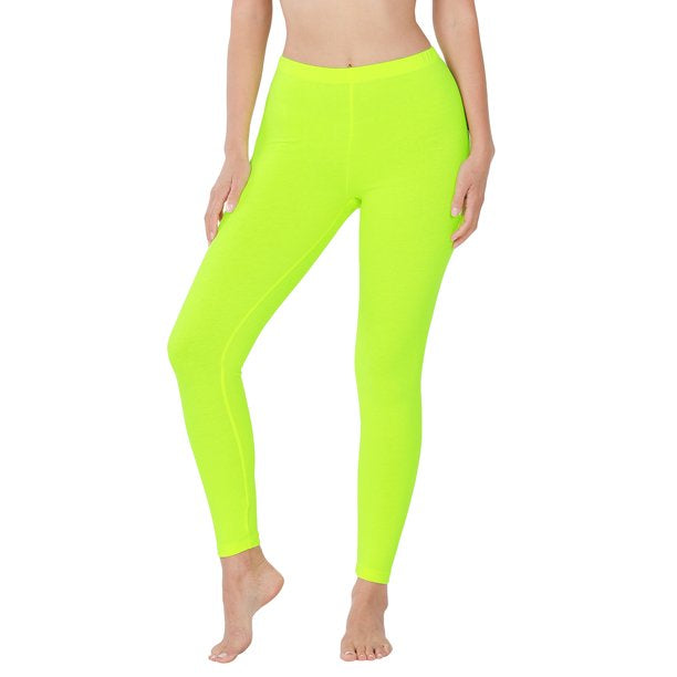 SALE!! LEG-9 {Demand Attention) Lime Butter Soft Full Length Leggings