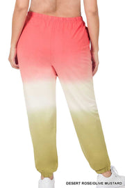 SALE!! BT-99 {My Personal Best} Desert Rose/Olive Dip-Dye Joggers