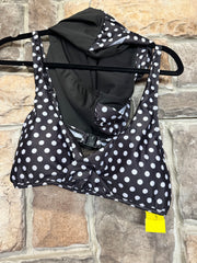 SWIM-S {Swimsuit Heaven}Black Polka Dot 2 Piece Swimsuit PLUS SIZE L XL XXL