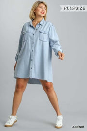 SALE!! 93 OT-B {My Fav Denim} "Umgee" Light Denim Jacket PLUS SIZE XL 1X 2X