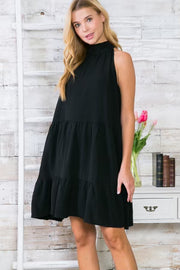 SALE!! 27 SV-T {Spectacular Night} Black Sleeveless Tiered Dress PLUS SIZE 1X 2X 3X