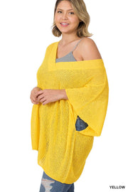 SALE!! 67 SSS-C {Simply Awesome} Yellow Oversized Sweater PLUS SIZE 1X 2X 3X