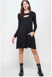 SALE!! 20 SLS-B {Take Me Out Tonight} Black Open Neck Dress PLUS SIZE XL 2X 3X