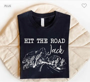 SALE!! 92 GT-A {Hit the Road Jack} Black Graphic Tee PLUS SIZE 1X 2X 3X