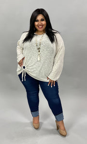 59 SLS-A [Sneak Peek] Ivory Long Sleeve Shirt PLUS SIZE 1X 2X 3X