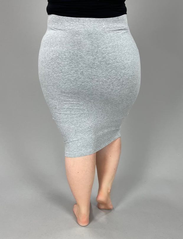 SALE!! BT-A {Comfy Look} Gray Stretch Pencil Skirt PLUS SIZE XL 2X 3X