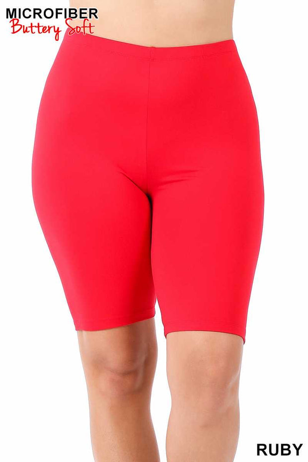 BT {Adventure Unlimited} Ruby Red Biker Shorts PLUS SIZE 1X 2X 3X