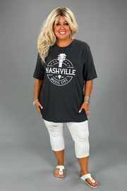 63 GT-D {Nashville Music City} H. Charcoal Graphic Tee PLUS SIZE 2X 3X