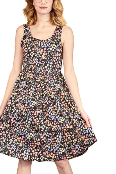 SALE!! 35 SV-B {Edge Of Romance} Black Floral Tiered Dress PLUS SIZE XL 2X 3X