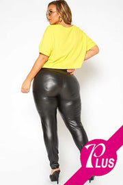 SALE!! BT-C {Like A Glove} Black Leatherette Jeggings PLUS SIZE 1X 2X 3X