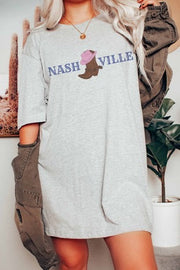 SALE!! 65 GT-H {Nashville Boot} Heather Grey Graphic Tee PLUS SIZE 1X 2X 3X