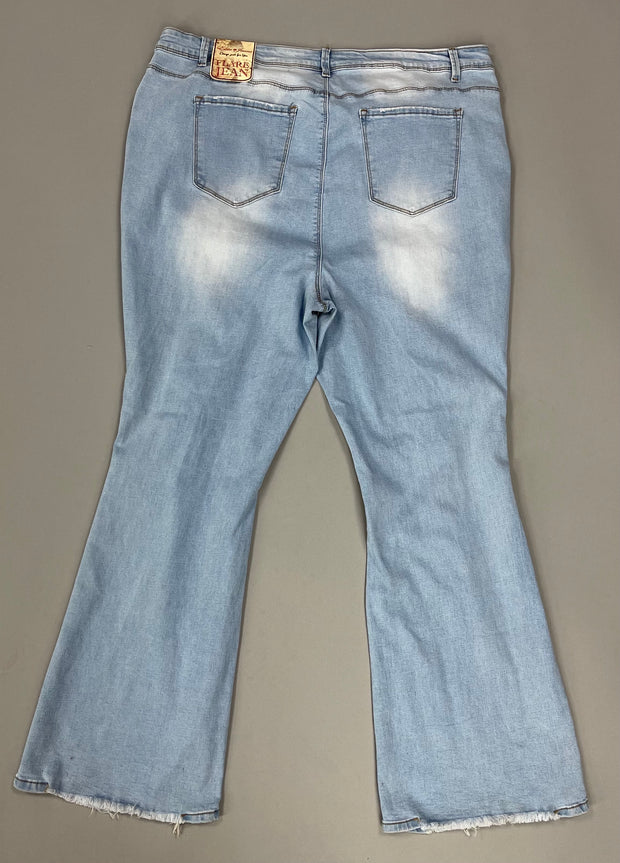 SALE!! BT-S {Elite} Hi Rise Light Denim Distressed