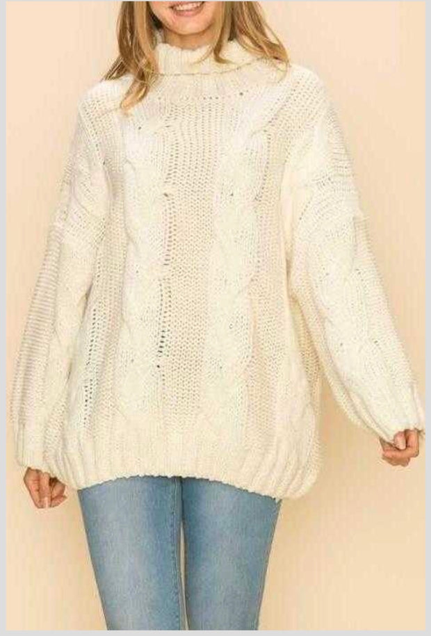 29 SLS-A {Cloud Gazing} Beige Sweater PLUS SIZE 1X/2X  2X/3X