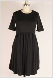 SALE!! 26 SSS-A {Midnight Hour} Black Babydoll Dress PLUS SIZE 1X 2X 3X