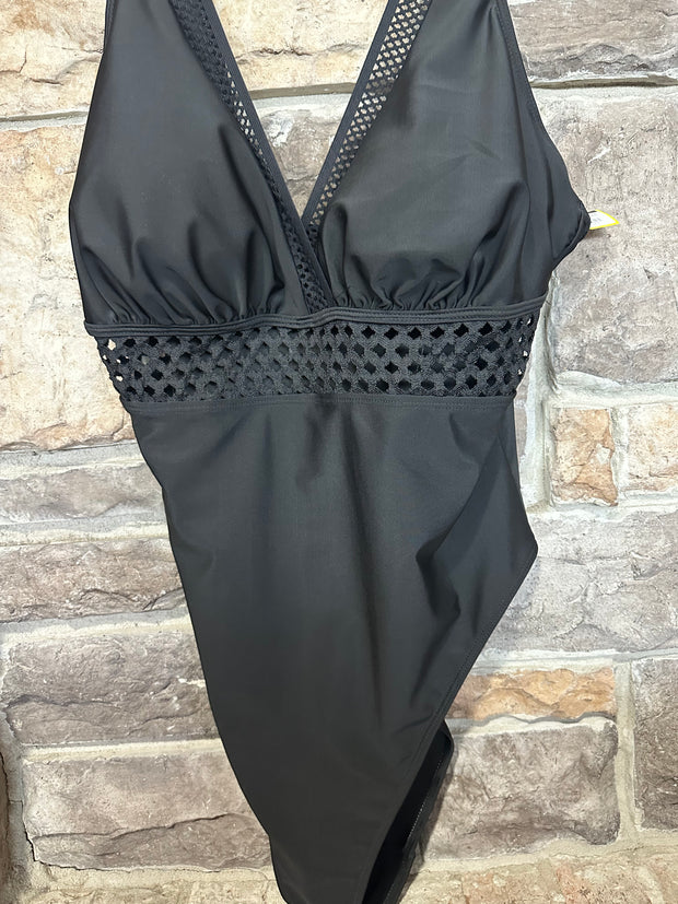 SWIM-B {Chasing The Sun} Black One Piece Swimsuit EXTENDED PLUS SIZE 4X