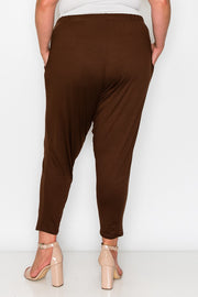 BT-M {Finding Common Ground} Brown Lounge Pants w/Pockets CURVY BRAND!!!  EXTENDED PLUS SIZE 3X 4X 5X 6X {May Size Down 1 Size}