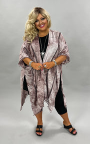 SALE!!  69 OT-F {Color Me Crazy}  Acid Washed Plum Cardigan PLUS SIZE 1X/2X  2X/3X