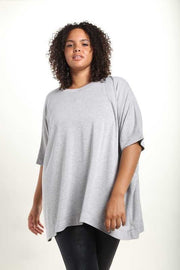 SALE!! 20 SSS-X {Free Forever} H. Grey Oversized Top PLUS SIZE 1X/2X  2X/3X