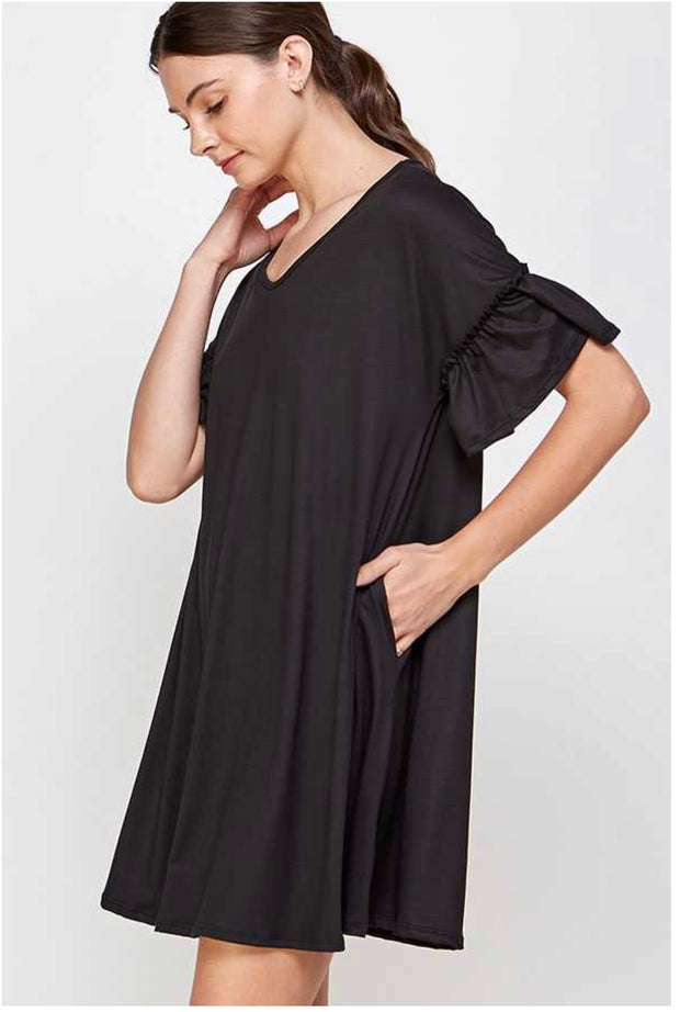 SALE!! 72 SSS-C {Looking for Love} Black Dress W/V-Neck  Plus Size 1X 2X 3X