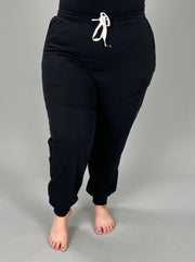 LEG-M {Run After Me} Black Jogging Pants PLUS SIZE 1X 2X 3X