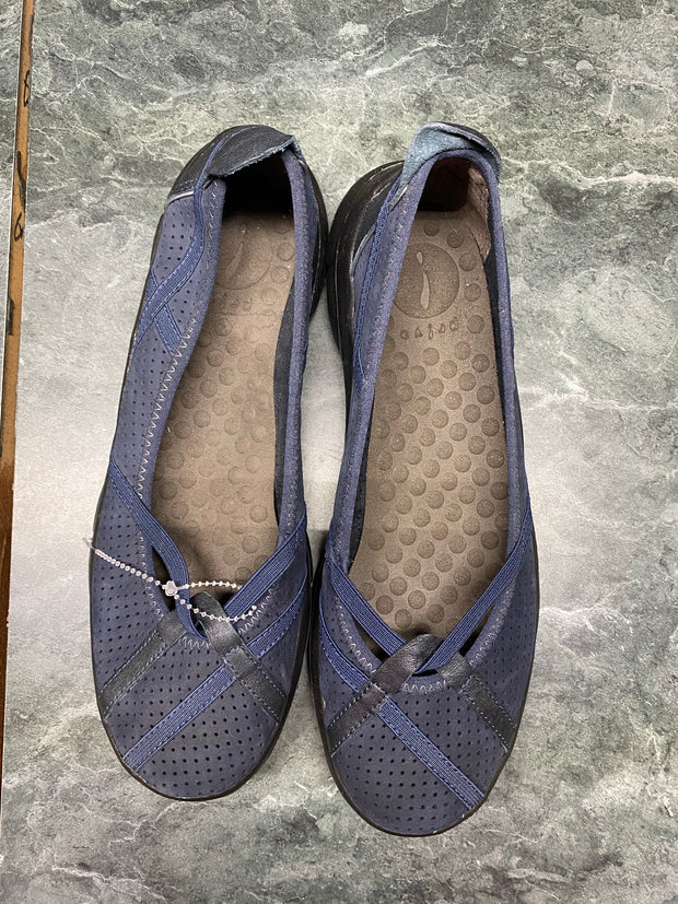 SHOES {Clark's Privo} Navy Slip On Shoe