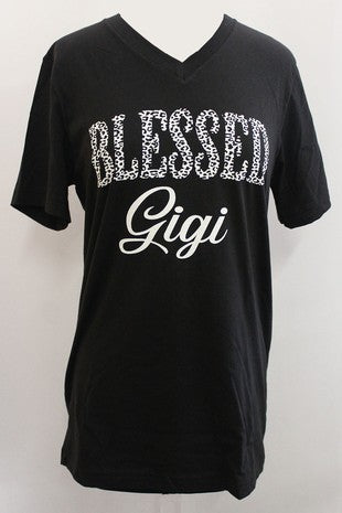 27 GT {Blessed Gigi} Black Graphic Tee PLUS SIZE 3X