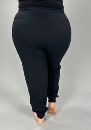 LEG-M {Run After Me} Black Jogging Pants PLUS SIZE 1X 2X 3X