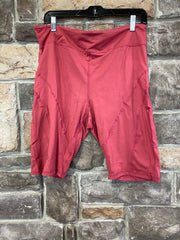 BT-99 {Let's Bike} Coral Bike Shorts W/ Back Key Pocket