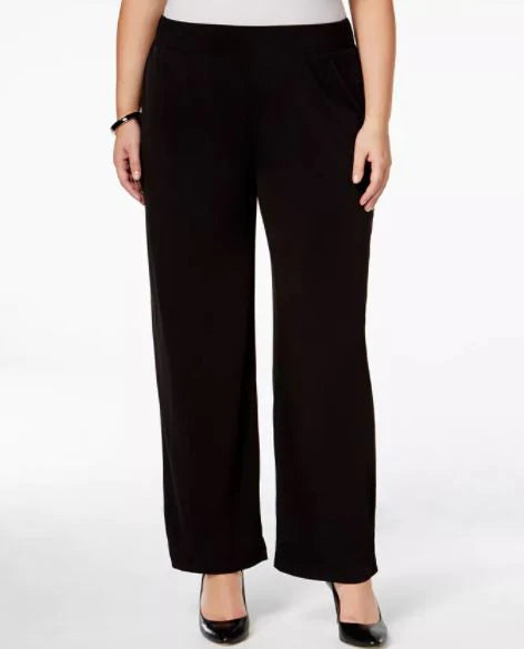 SALE!! BT-A M-109  {NY Collection} Black Wide Leg Pants Retail $44.00 PLUS SIZE 2X