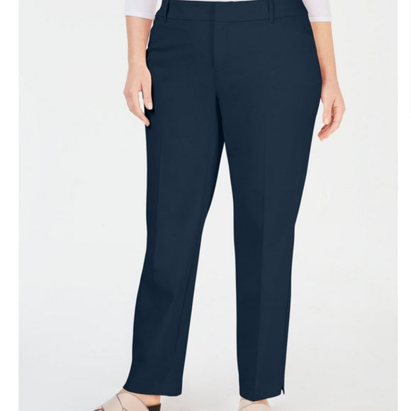 SALE!! BT-L  M-109   {Charter Club} Navy Tummy Slimming Pants Retail $79.50 PLUS SIZE 22W