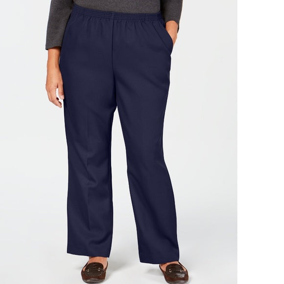 SALE!! BT-A  M-109   {Karen Scott} Navy Mid-Rise Pants  Retail $44.50  PLUS SIZE 2X 3X