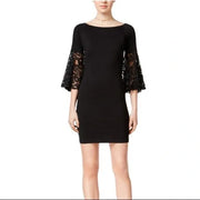 SALE!! SD-A M-109  {Bar III} Black Lace Sleeve  Dress Retail $ 79.50 PLUS SIZE XXL