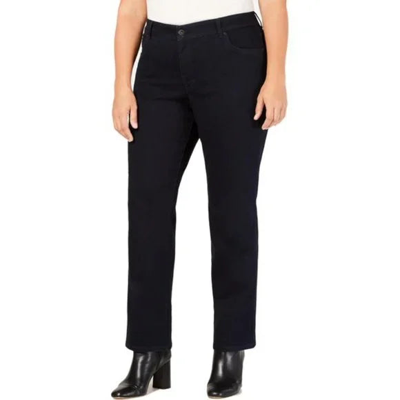 SALE!! BT-E  M-109   {Style & Co} Black Straight Leg Jeans Retail $59.00 PLUS SIZE 18W